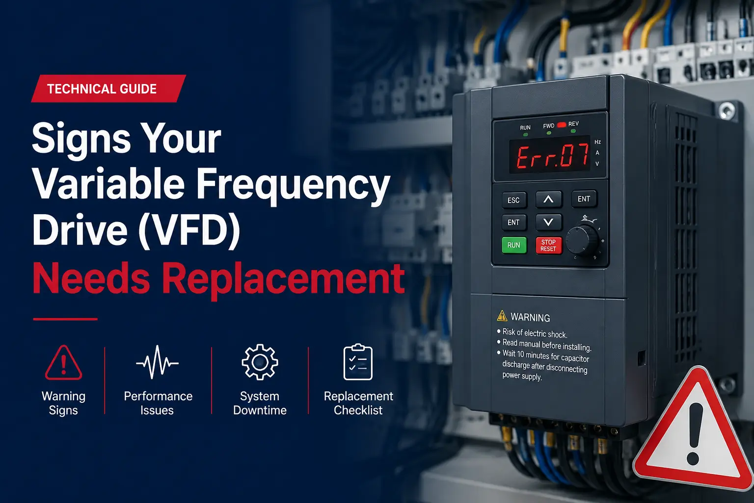 Signs Your Variable Frequency Drive (VFD) Needs Replacement